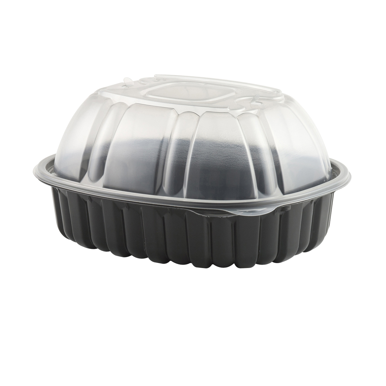 4110600 Nature&#39;s Best Large
Chicken Roaster Clear Lid &amp;
Black Base Combo - 170/170