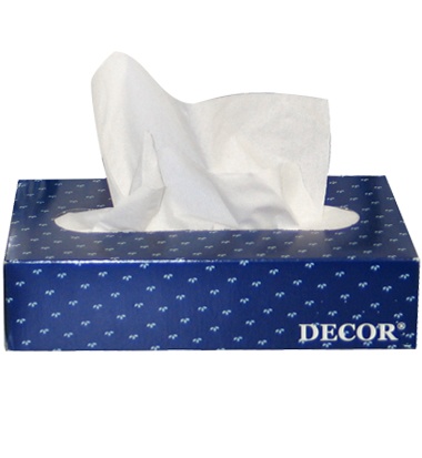 30002/FT301002V White 8&quot; x 8&quot;  2 Ply Boxed Facial Tissues - 
