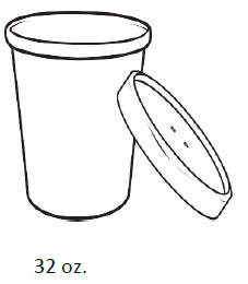 PFC32WCOM/034032CPW White  Paper 32oz. Food Container &amp; 