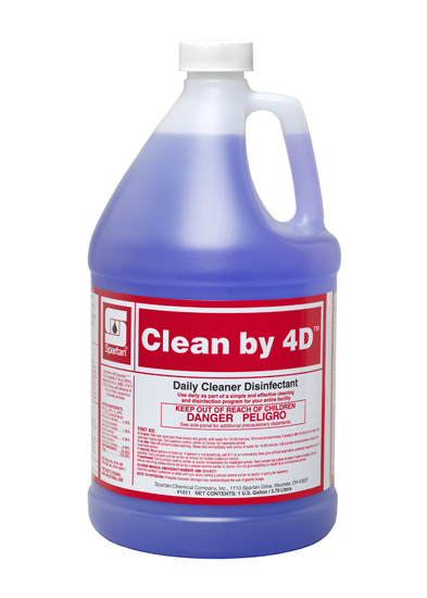 101104 Clean by 4D 
Disinfectant Cleaner - 
4(4/1gal.)