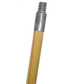 01104 60" Threaded Metal Tip Wooden Handle - 1