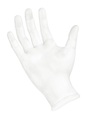 VF002 Medium Powder Free Vinyl  Gloves - 1000 (10/100)